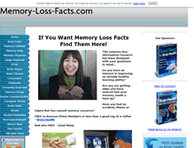 Tablet Screenshot of memory-loss-facts.com